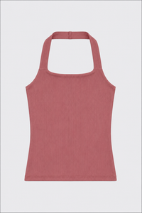 BLUSA FRENTE ÚNICA CANELADA MALVA