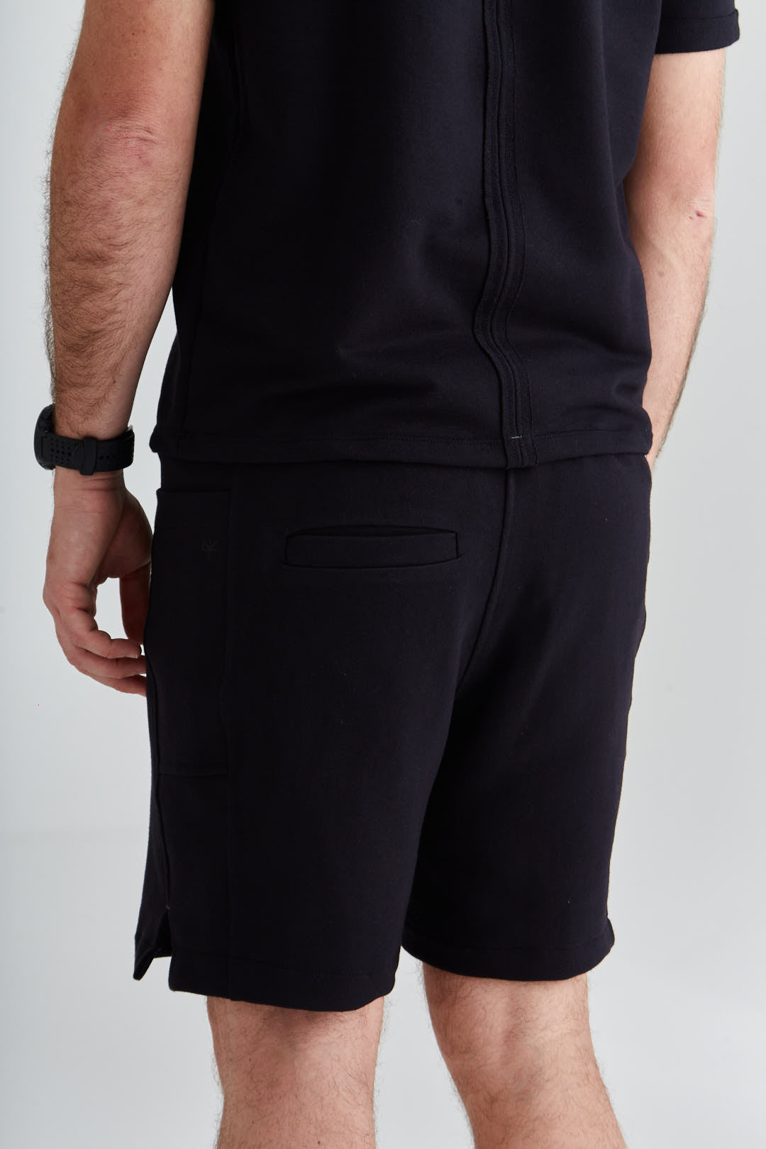 BERMUDA MOLETOM BASIC BLACK