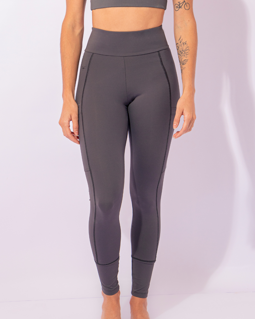 LEGGING DARK GREY COM BOLSO