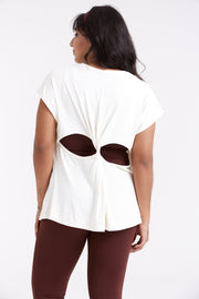 TWIST TEE OFF WHITE