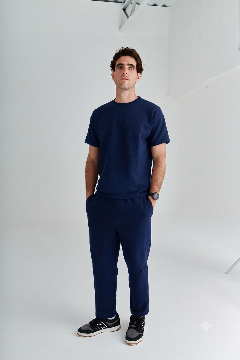 CALÇA MOLETOM BASIC MARINHO