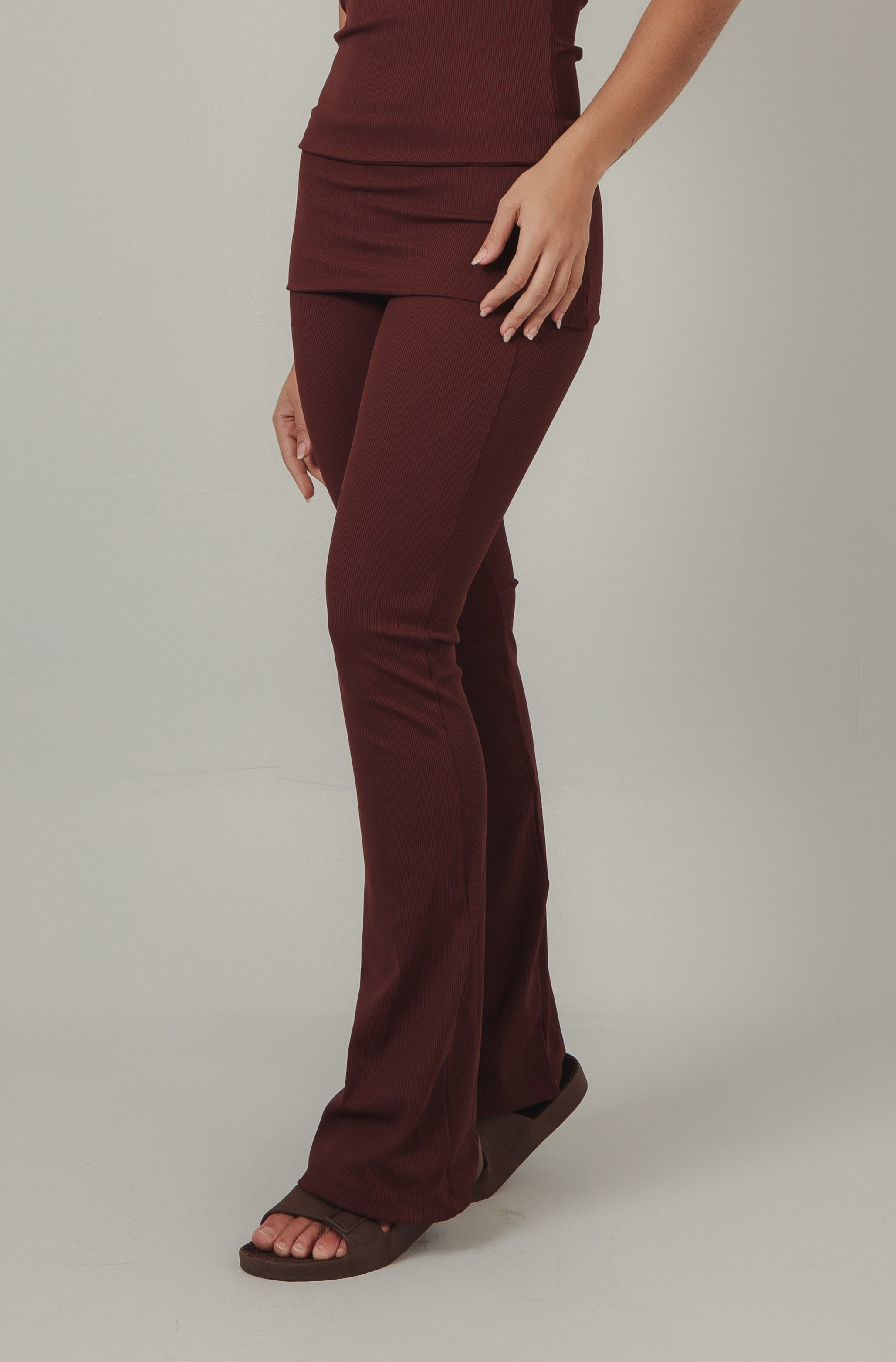 CALÇA CANELADA GANACHE
