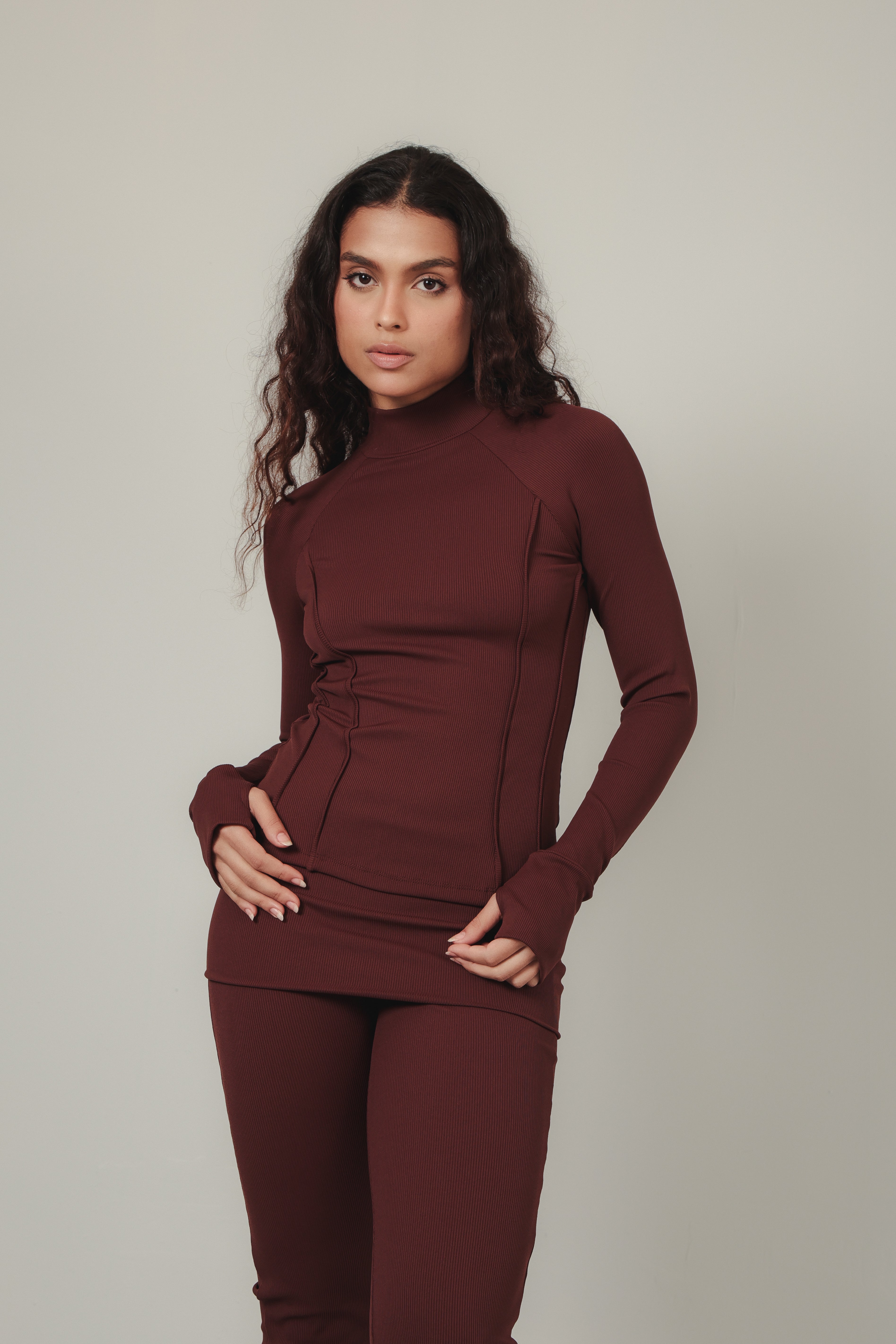 LONG SLEEVE CANELADA GANACHE