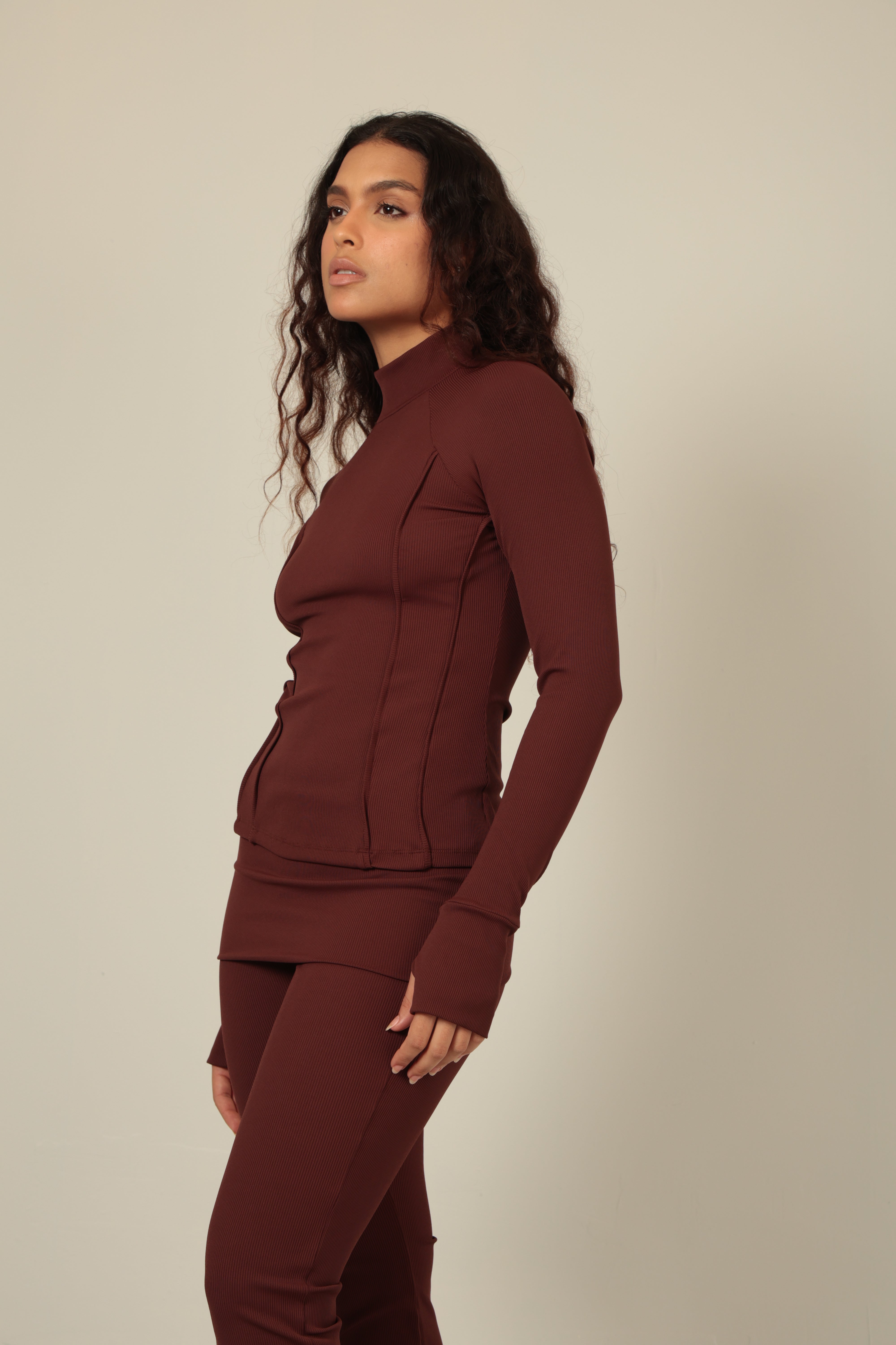 LONG SLEEVE CANELADA GANACHE