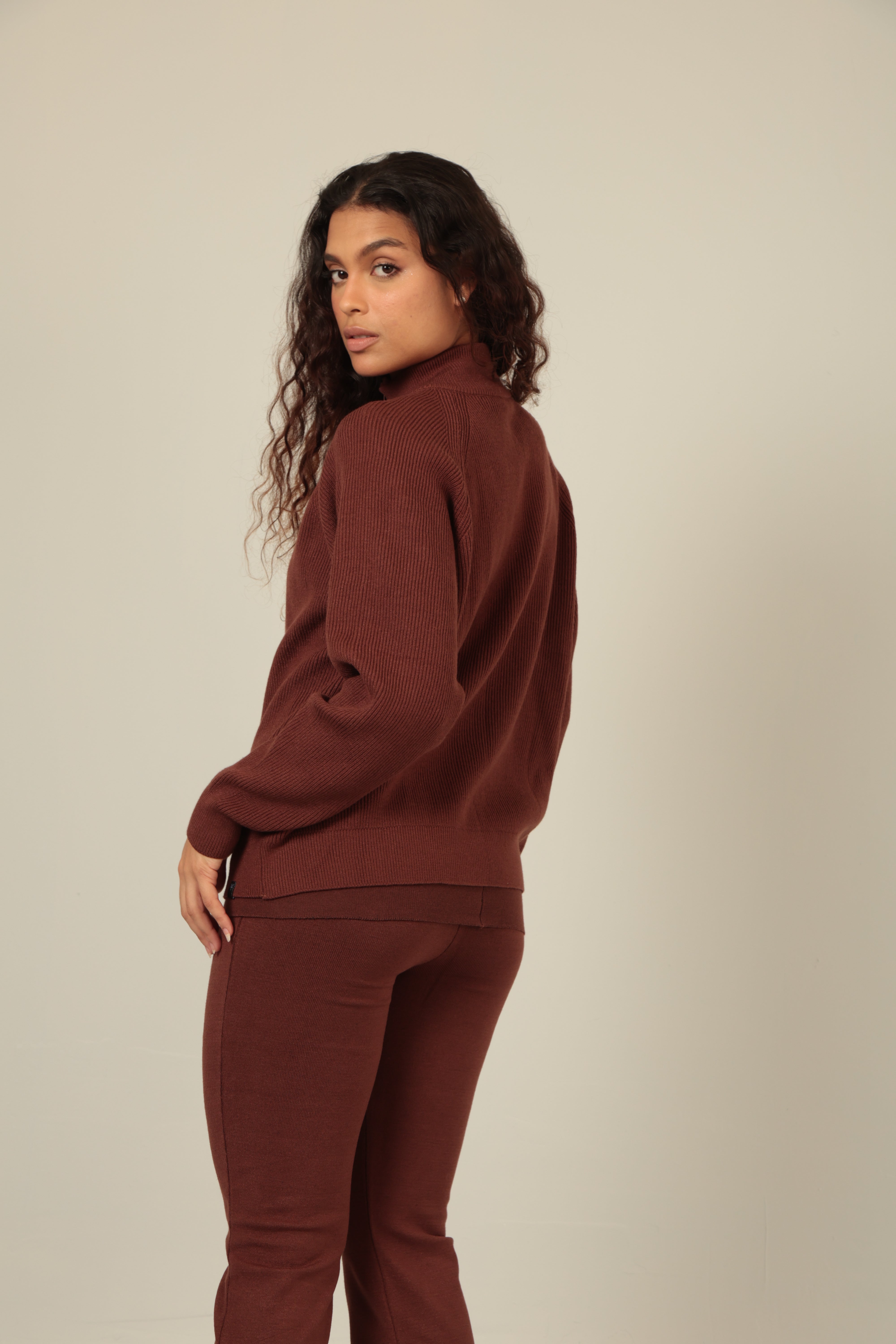 SPORTWEAR OVERSIZED TRICOT ESPRESSO