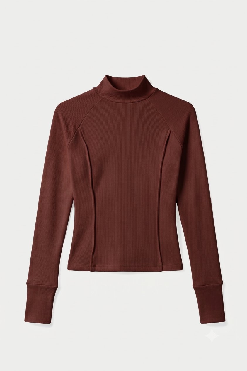 LONG SLEEVE CANELADA GANACHE