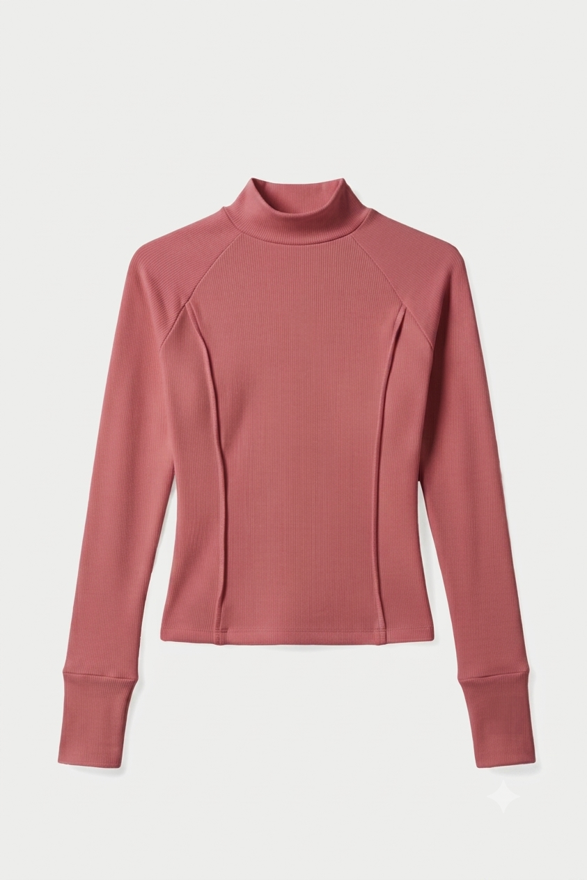 LONG SLEEVE CANELADA MALVA