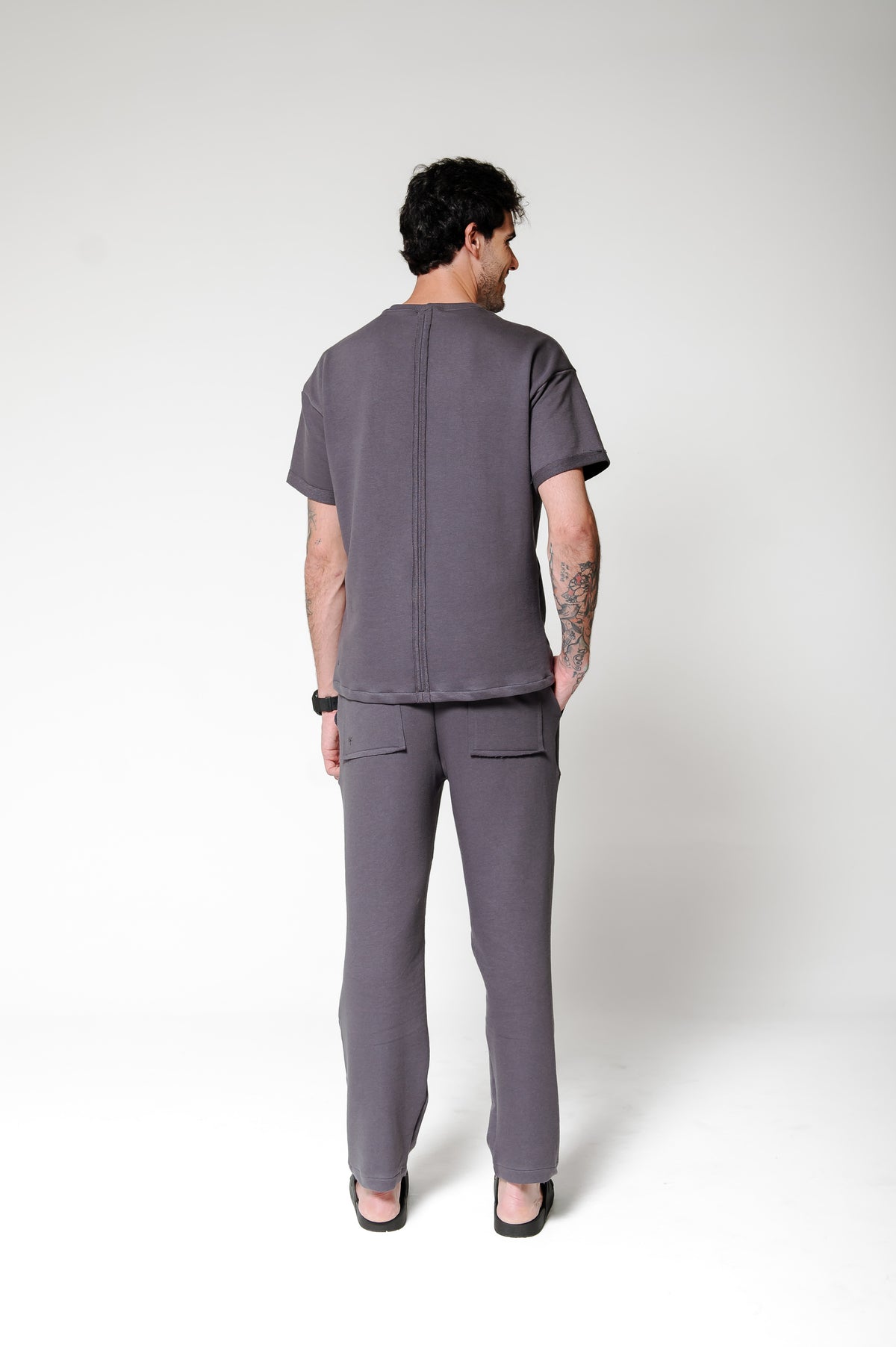 CALÇA MOLETOM BASIC CINZA