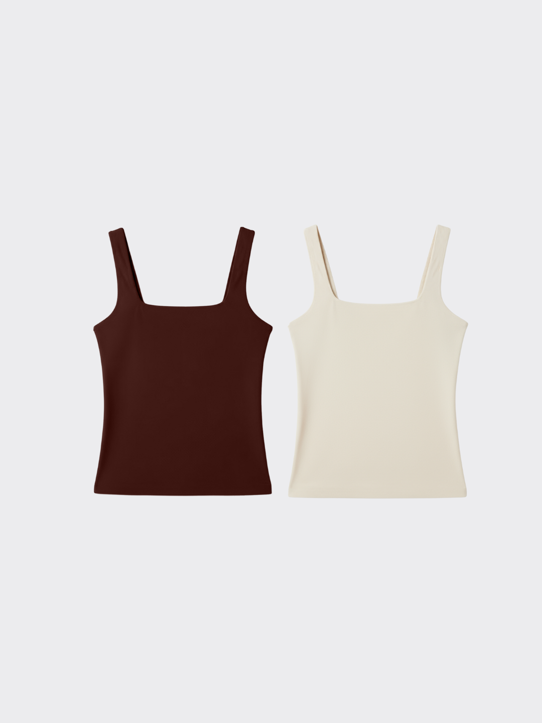 KIT TANK TOP: Espresso + Off White