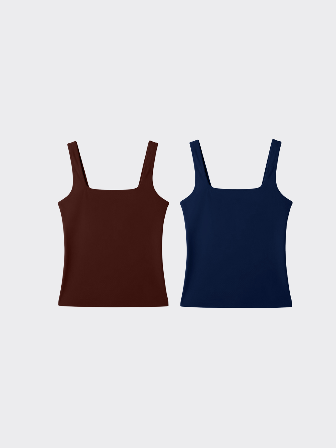 KIT TANK TOP: Espresso + Navy Blue