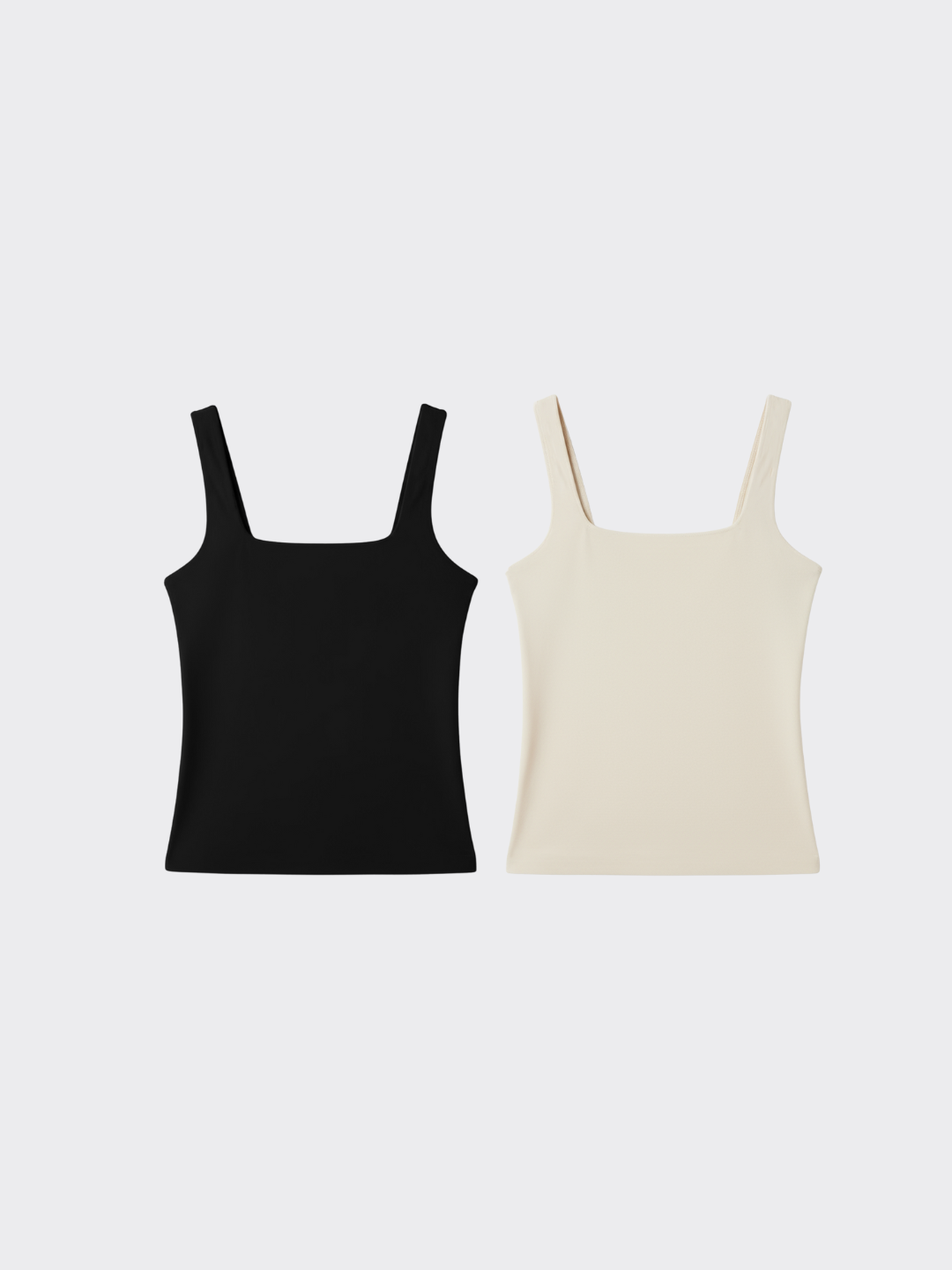 KIT TANK TOP: Black + Off White