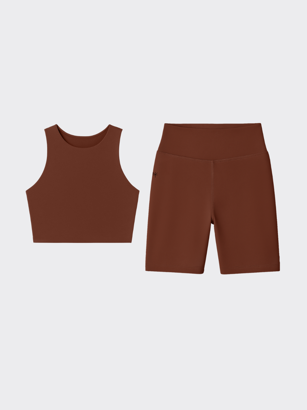 CONJUNTO PRANA CAPUCCINO - Biker shorts + Top