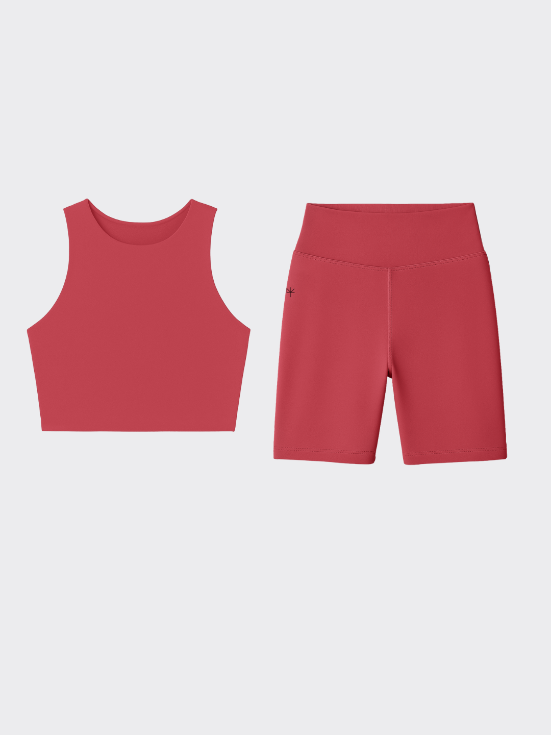 CONJUNTO CEREJA - Biker shorts + Top