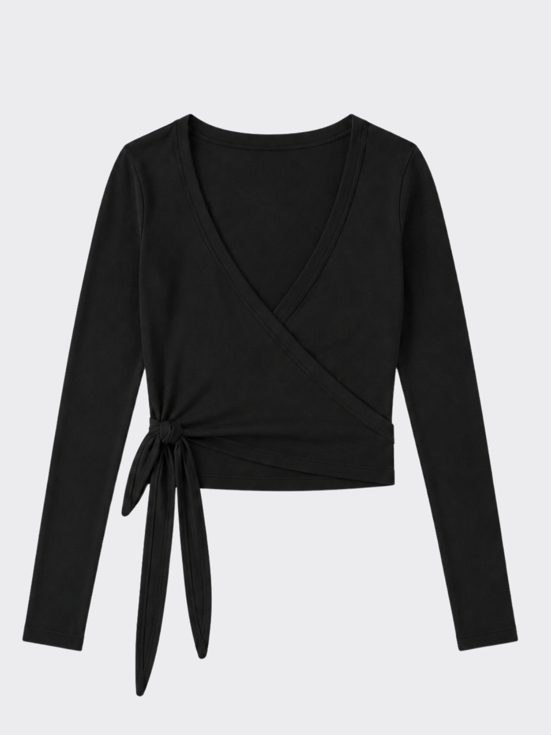 LONG SLEEVE TRANSPASSADA BLACK