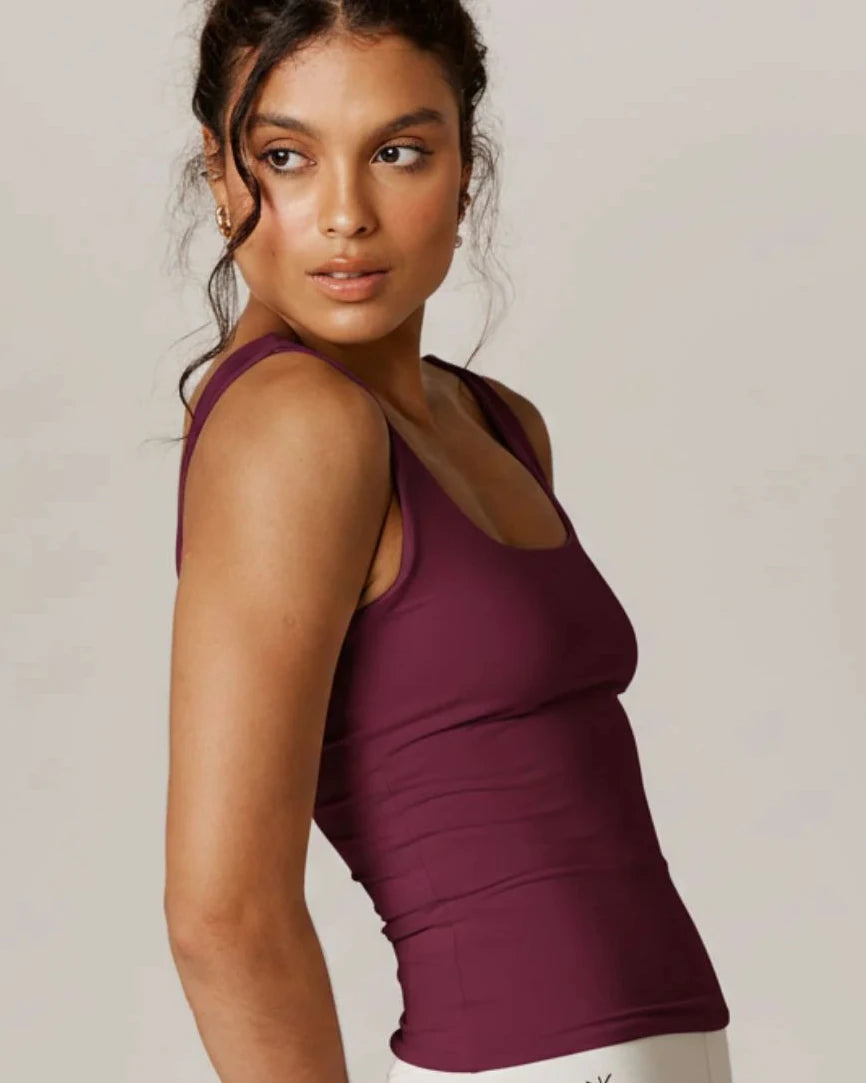 KIT TANK TOP: Uva + Off White